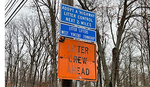 Adopt a Highway Sign